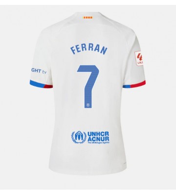 Barcelona Ferran Torres #7 Segunda Equipación Mujer 2023-24 Manga Corta